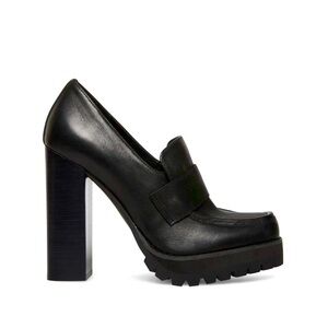 STEVE MADDEN
ODETTE BLACK LEATHER LOAFERS